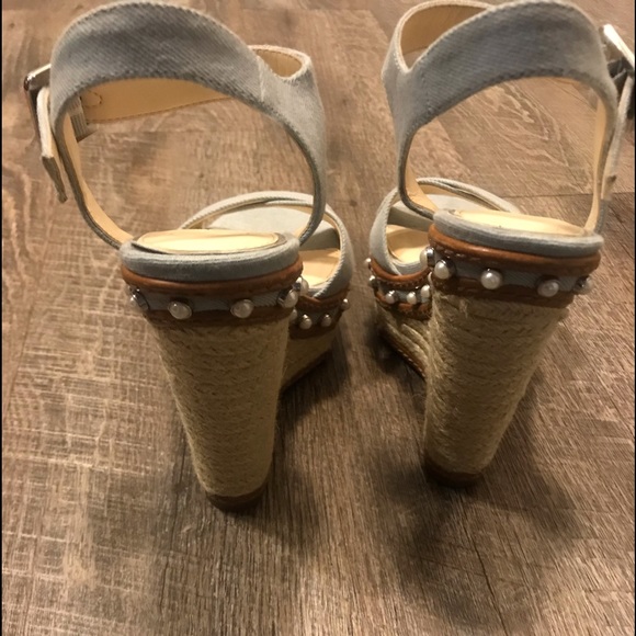 **NEW** Jessica Simpson:  Denim Wedge_Size 7M - Picture 4 of 8